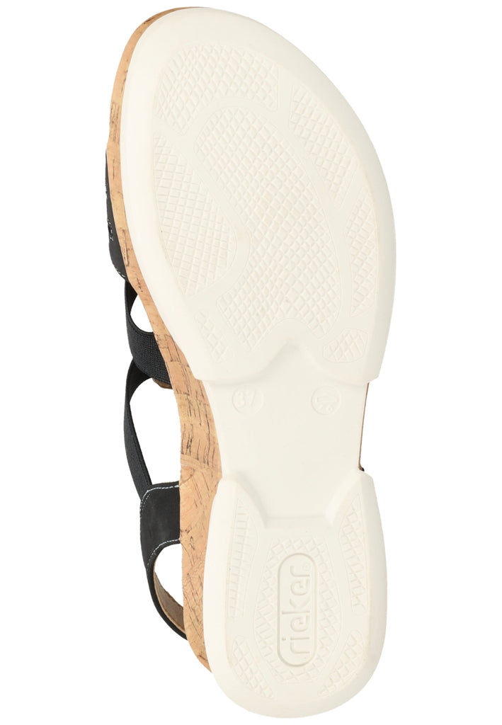 Rieker Sandalen Lederimitat Pazifik - surf4shoes