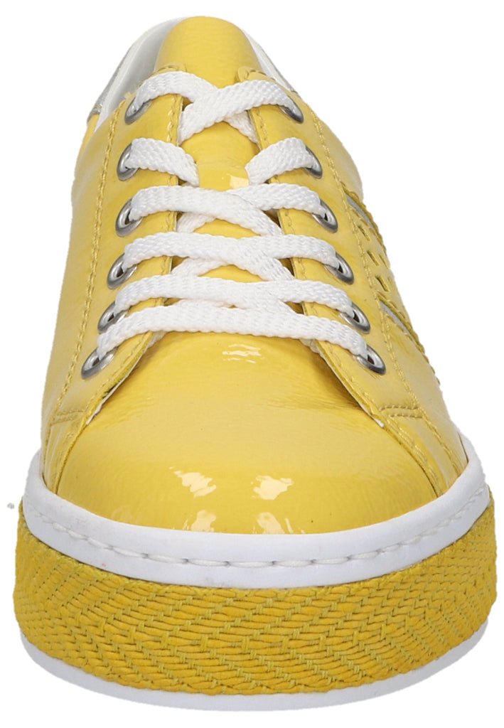 Rieker Sneaker Lederimitat Gelb - surf4shoes