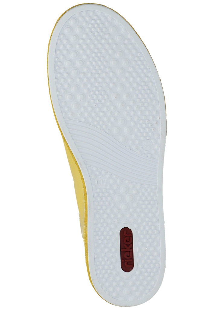 Rieker Sneaker Lederimitat Gelb - surf4shoes