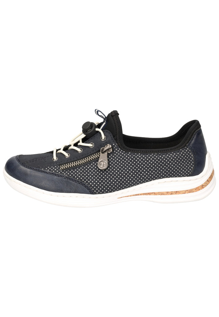 Rieker Sneaker Lederimitat/Textil Pazifik - surf4shoes