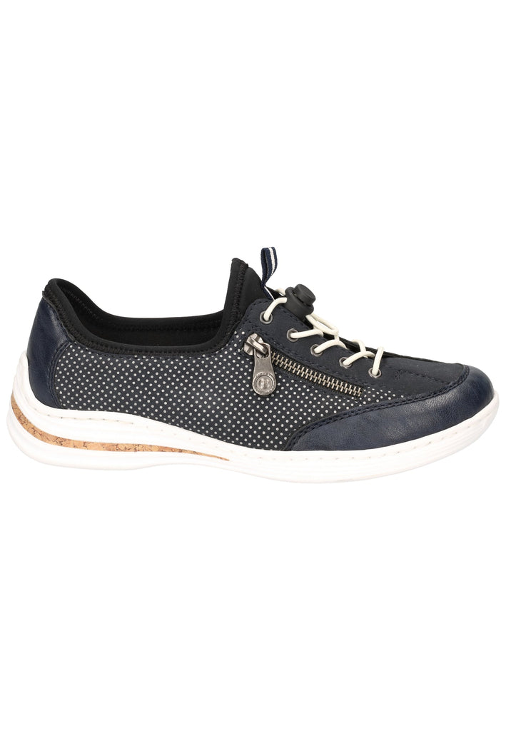 Rieker Sneaker Lederimitat/Textil Pazifik - surf4shoes