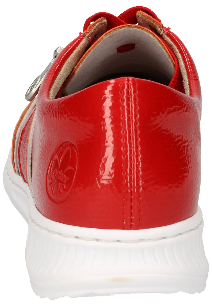 Rieker Sneaker Lederimitat Rot - surf4shoes