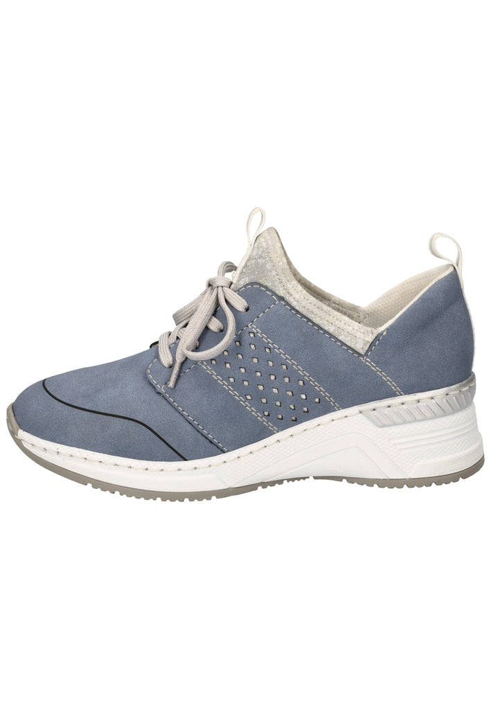 Rieker Sneaker Lederimitat/Textil Jeans - surf4shoes
