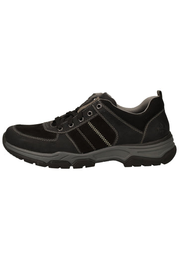Rieker Halbschuhe Lederimitat Schwarz - surf4shoes