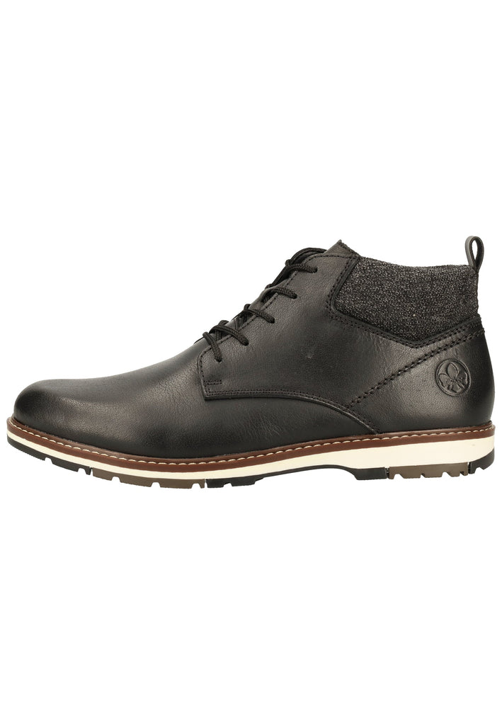 Rieker Stiefelette Leder Schwarz - surf4shoes