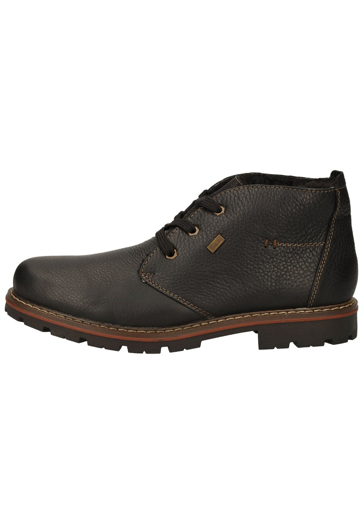 Rieker Stiefelette Leder Schwarz Warmfutter - surf4shoes