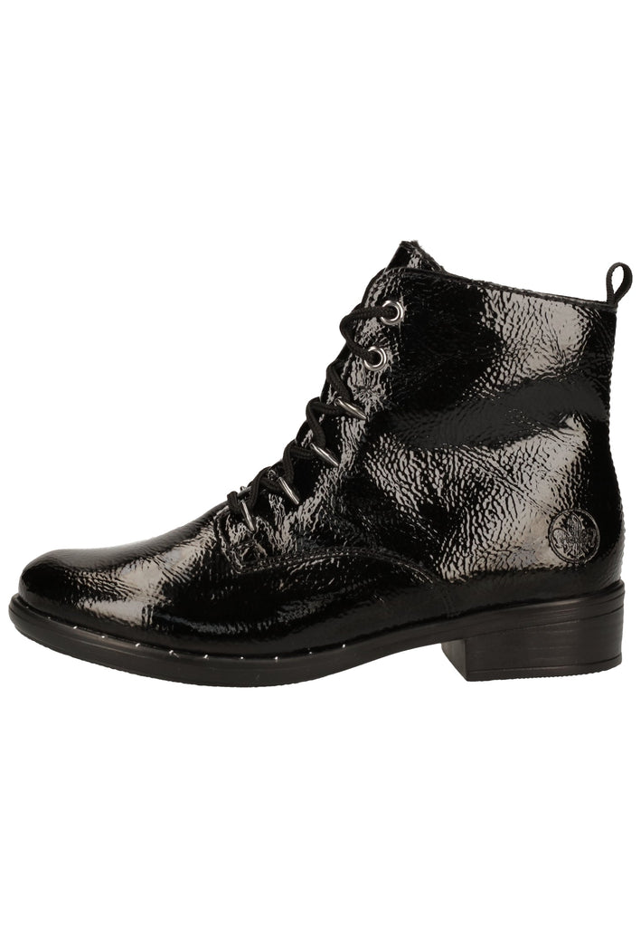 Rieker Stiefelette Lederimitat Black Warmfutter - surf4shoes