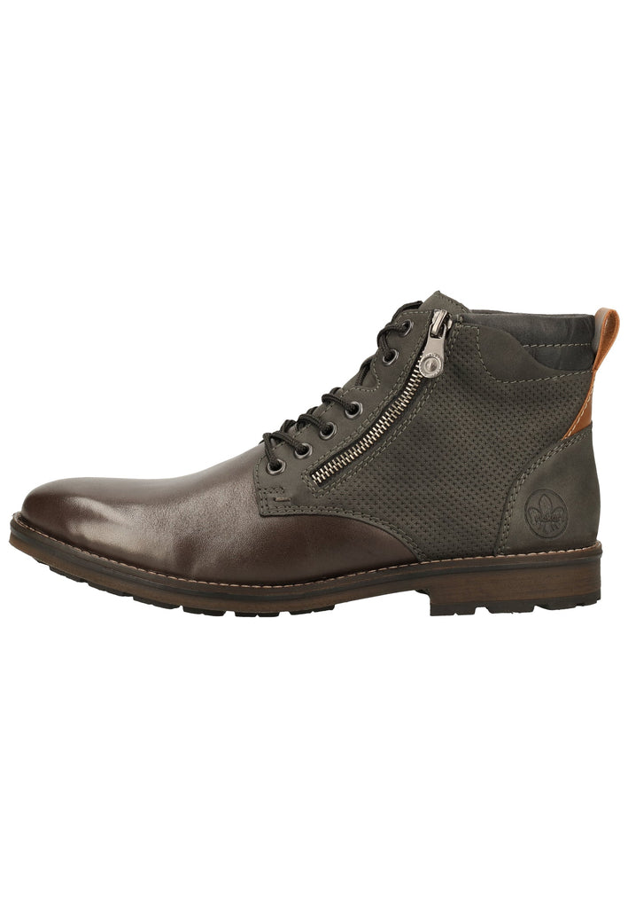 Rieker Stiefelette Lederimitat Blei - surf4shoes