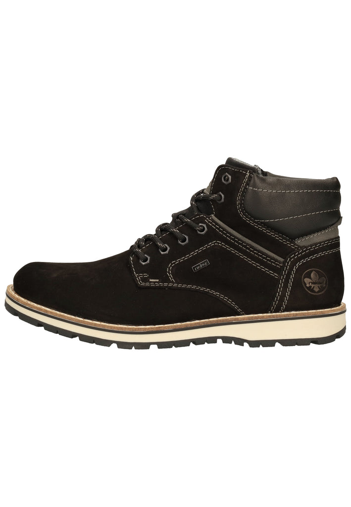 Rieker Stiefelette Leder Schwarz/Grau - surf4shoes