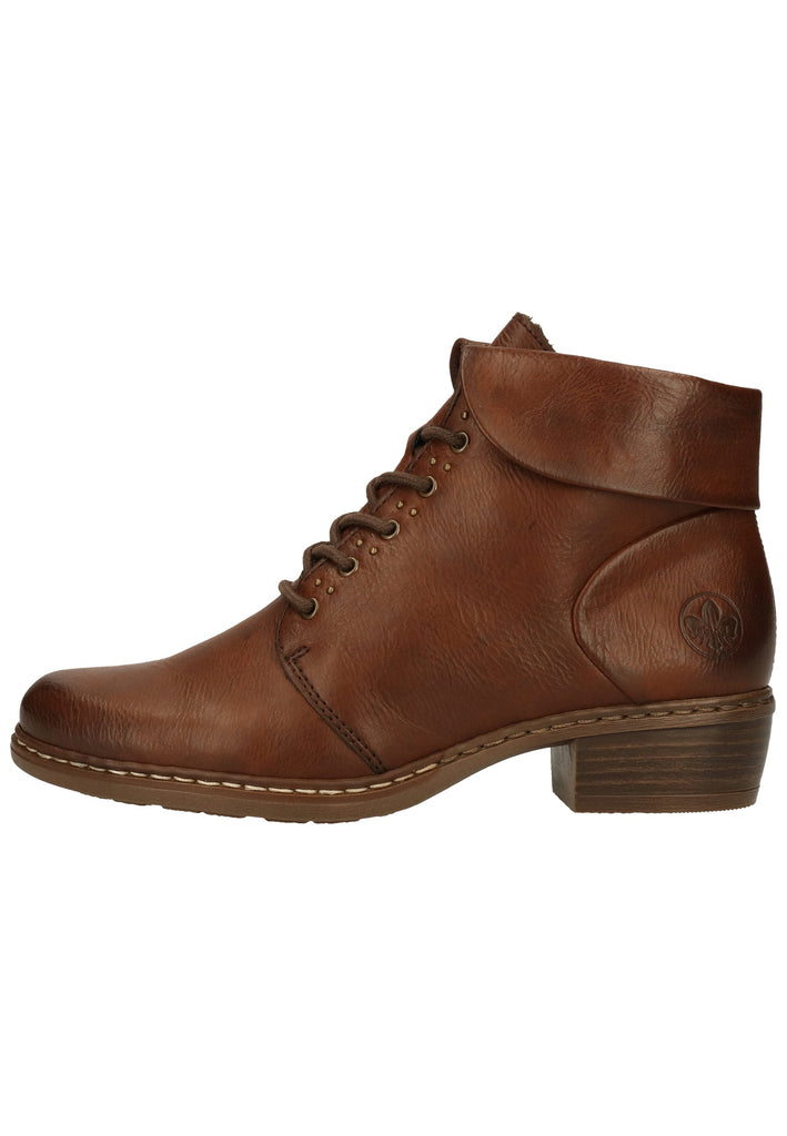 Rieker Stiefelette Lederimitat Brown - surf4shoes