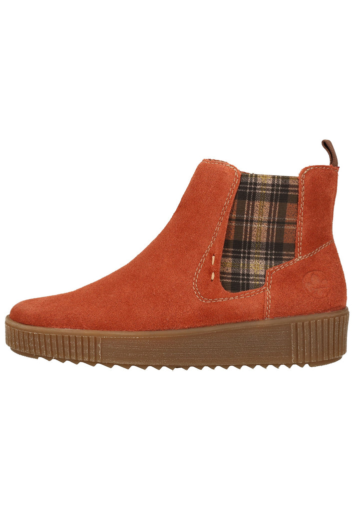 Rieker Stiefelette Leder Rotbraun Warmfutter - surf4shoes