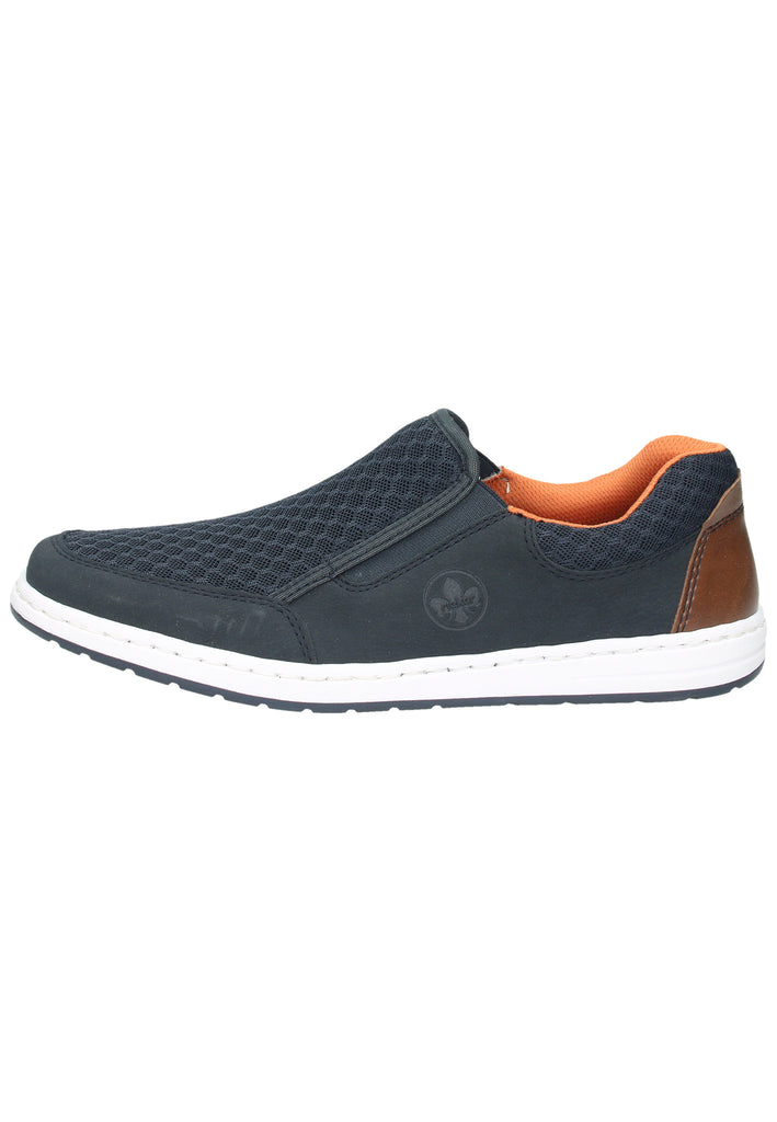 Rieker Slipper Lederimitat/Textil Pazifik - surf4shoes