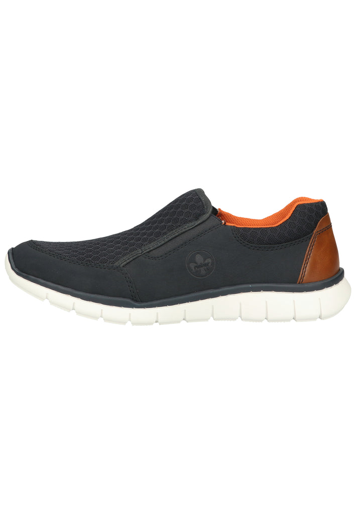 Rieker Slipper Lederimitat/Textil Pazifik - surf4shoes
