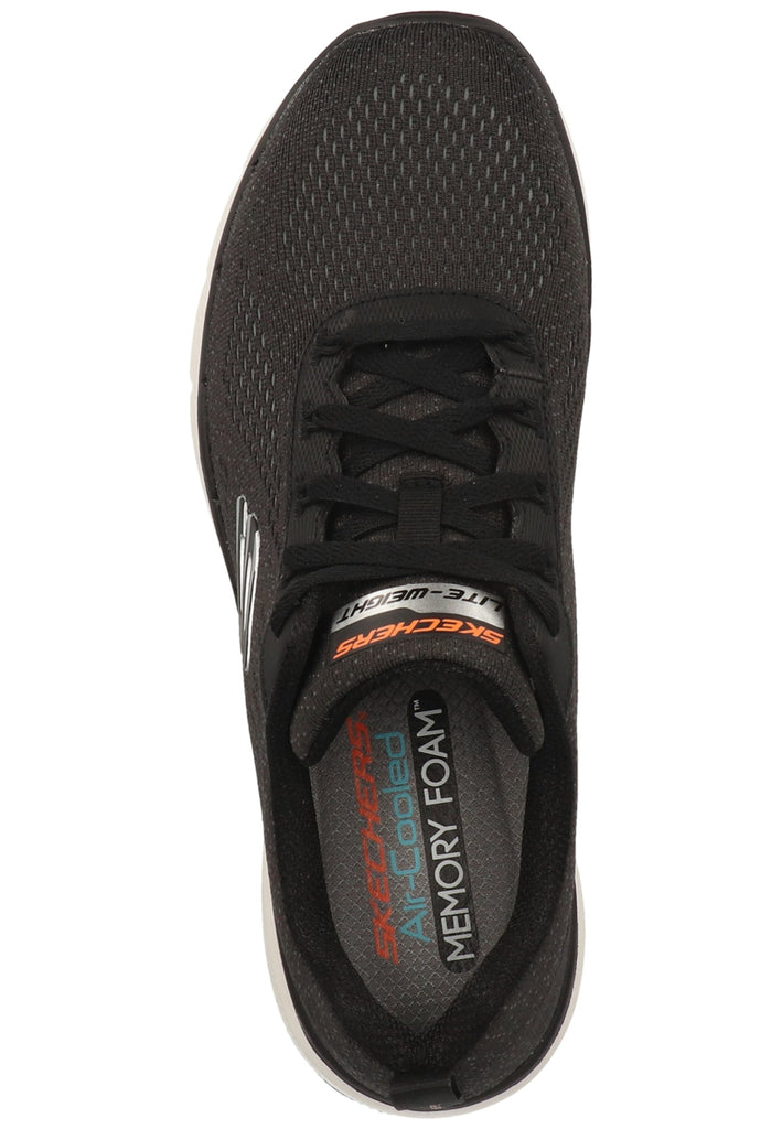Skechers Sneaker Lederimitat/Textil Schwarz - surf4shoes