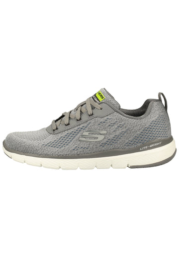 Skechers Sneaker Lederimitat/Textil Grau - surf4shoes