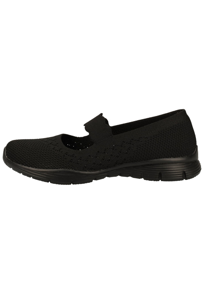 Skechers Ballerinas Textil Schwarz - surf4shoes