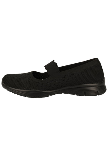 Skechers Ballerinas Textil Schwarz - surf4shoes