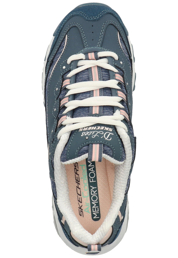 Skechers Sneaker Lederimitat/Textil Blau - surf4shoes