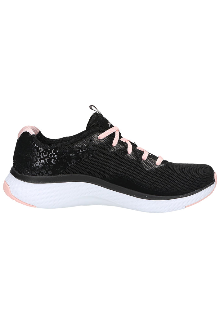 Skechers Sneaker Leder/Textil Schwarz/Pink - surf4shoes