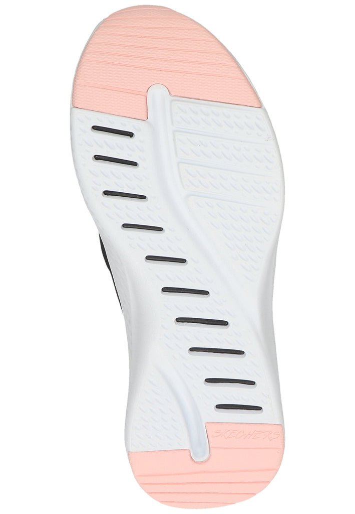 Skechers Sneaker Leder/Textil Schwarz/Pink - surf4shoes