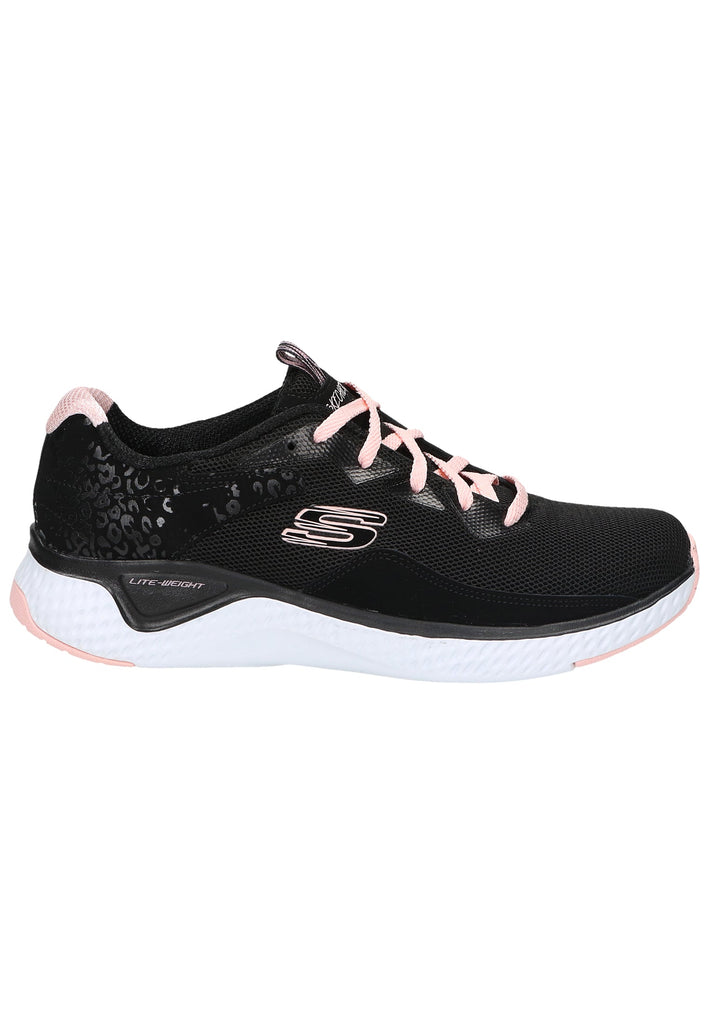 Skechers Sneaker Leder/Textil Schwarz/Pink - surf4shoes