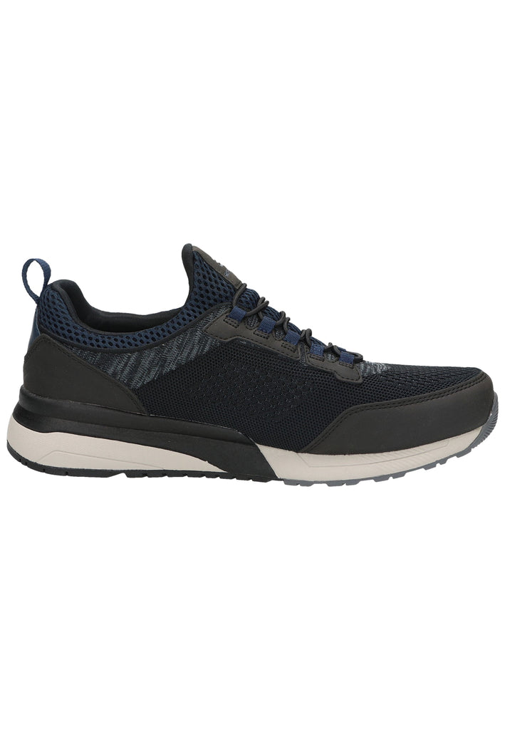 Skechers Sneaker Lederimitat/Mesh Schwarz/Blau - surf4shoes