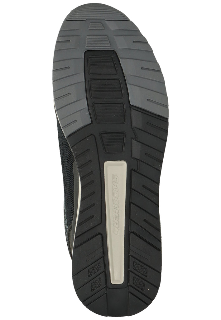 Skechers Sneaker Lederimitat/Mesh Schwarz/Blau - surf4shoes