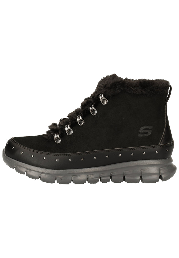 Skechers Stiefelette Leder Schwarz - surf4shoes