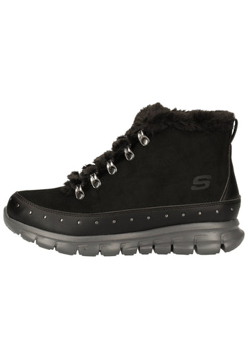 Skechers Stiefelette Leder Schwarz - surf4shoes