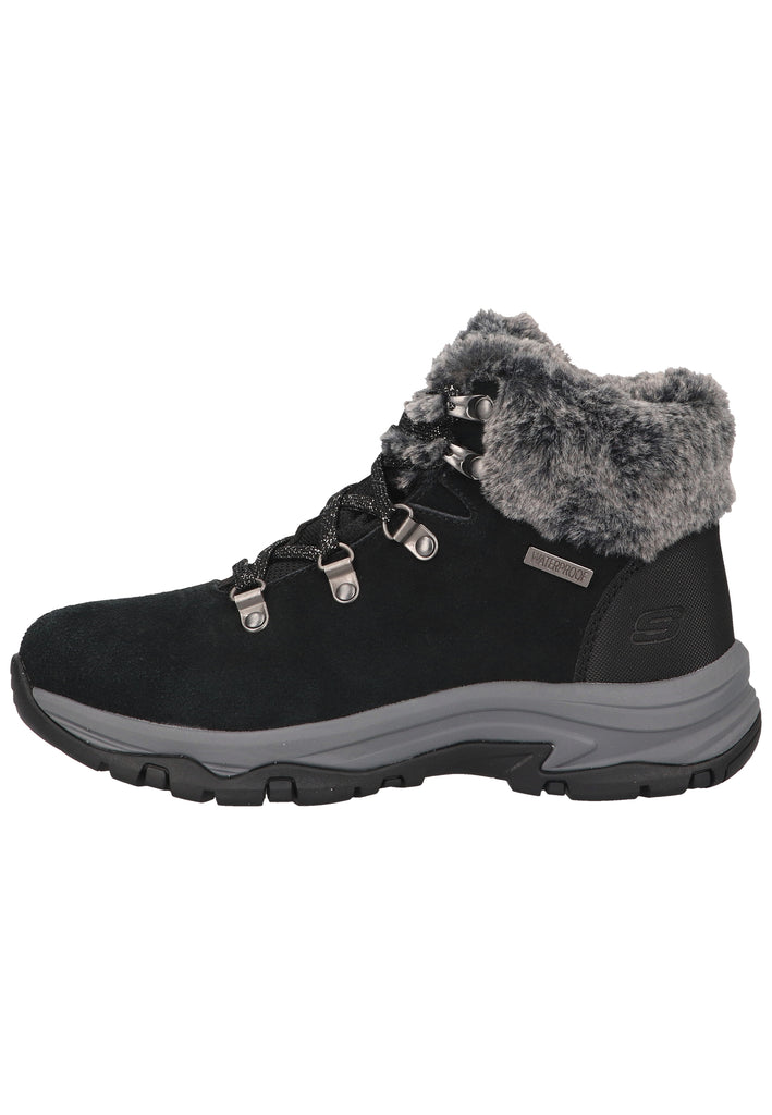 Skechers Stiefelette Veloursleder Schwarz - surf4shoes