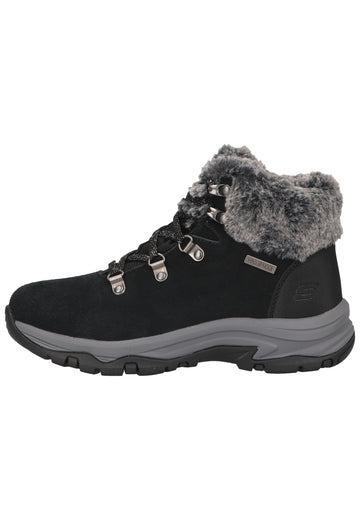 Skechers Stiefelette Veloursleder Schwarz - surf4shoes