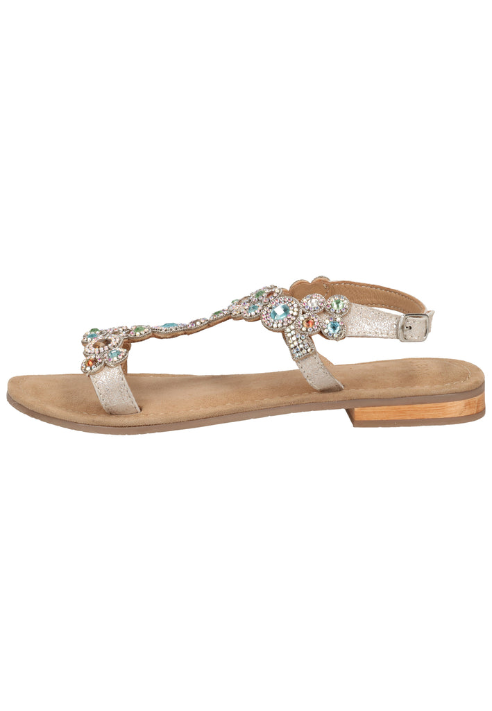 SPM Sandalen Veloursleder Nude - surf4shoes