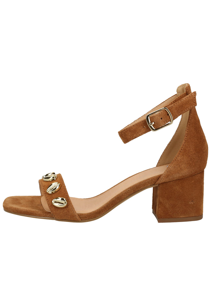 SPM Sandalen Veloursleder Cognac - surf4shoes