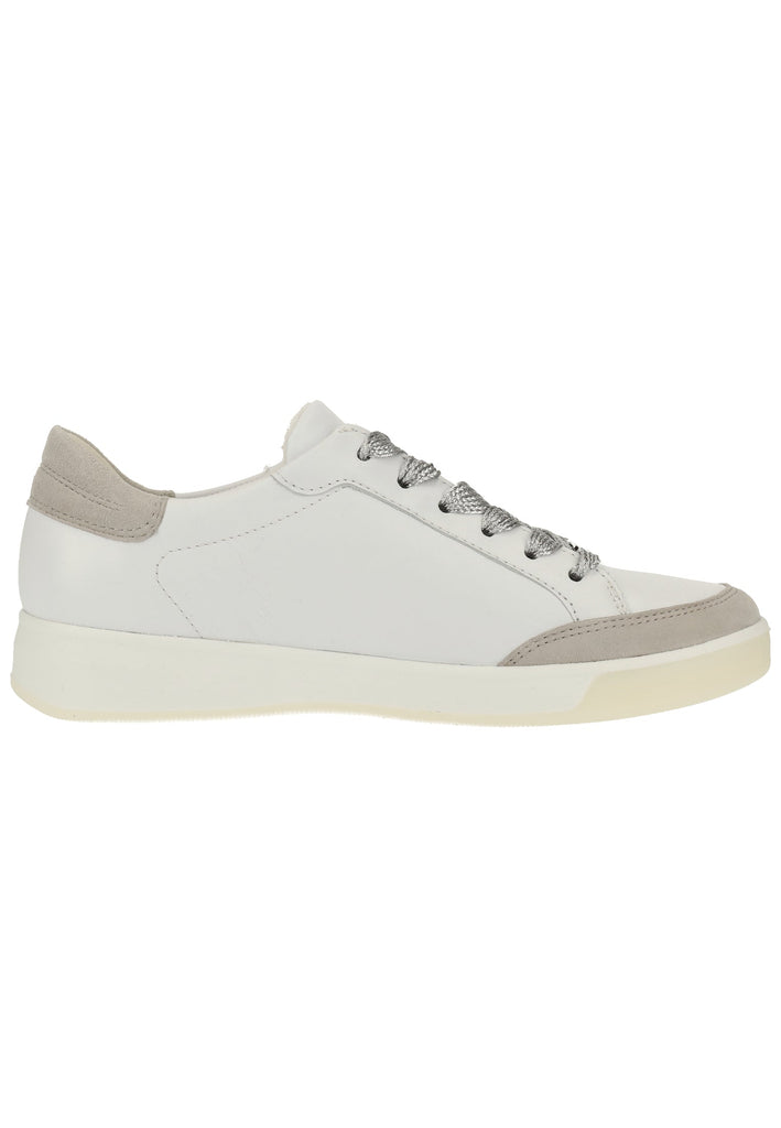ara Sneaker Glattleder Weiß/Silber - surf4shoes