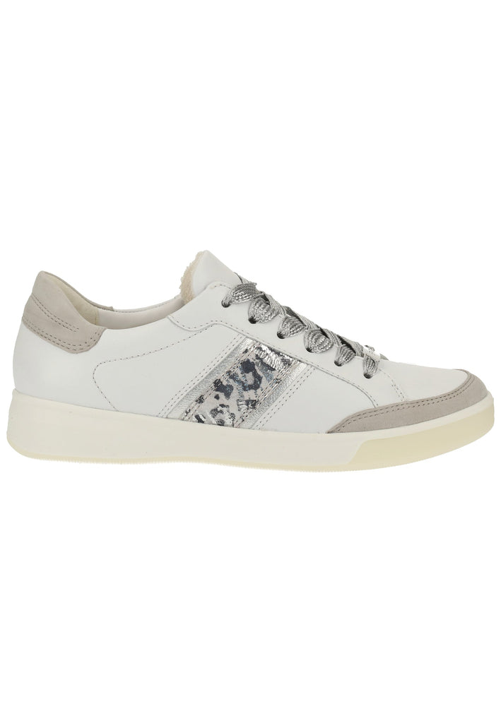 ara Sneaker Glattleder Weiß/Silber - surf4shoes