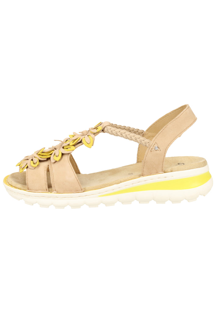 ara Sandalen Veloursleder Camel - surf4shoes