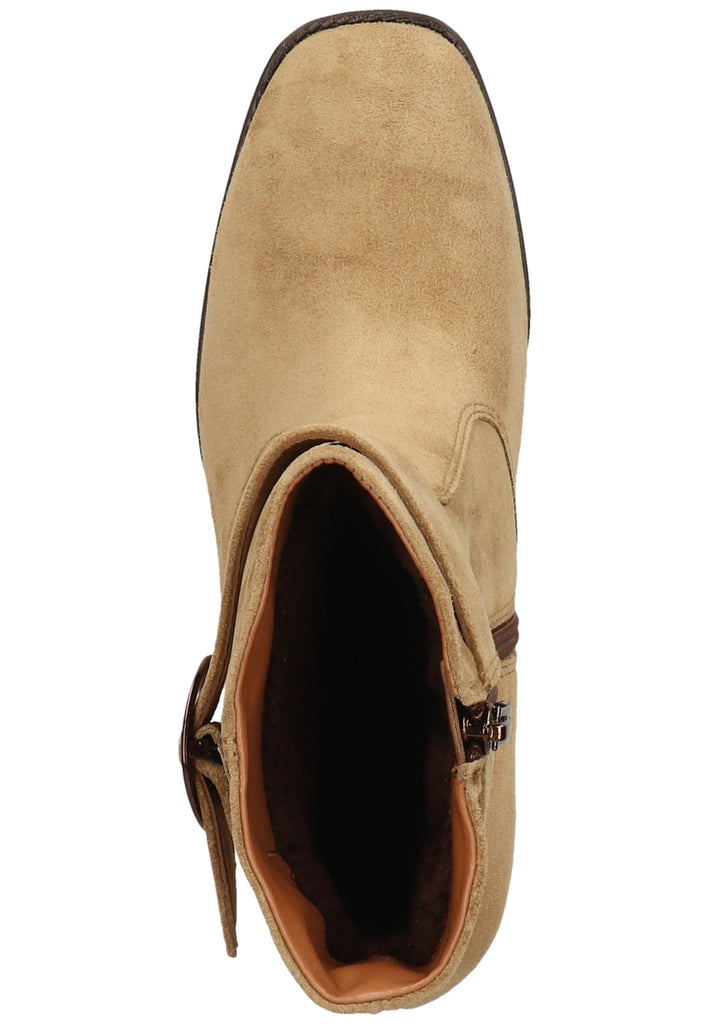 ara Stiefelette Veloursleder Toffee Warmfutter - surf4shoes