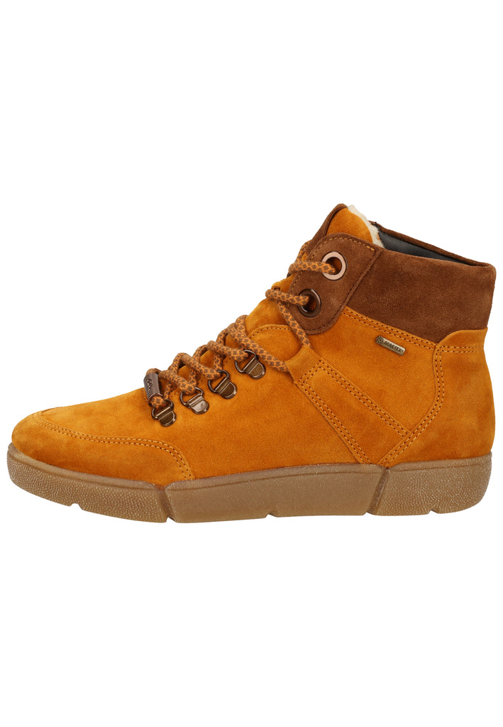ara Stiefelette Veloursleder Curry Warmfutter - surf4shoes