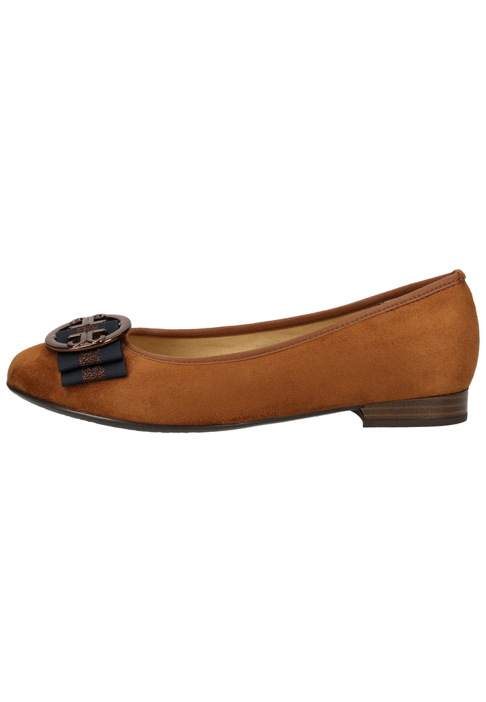ara Ballerinas Textil Cognac - surf4shoes