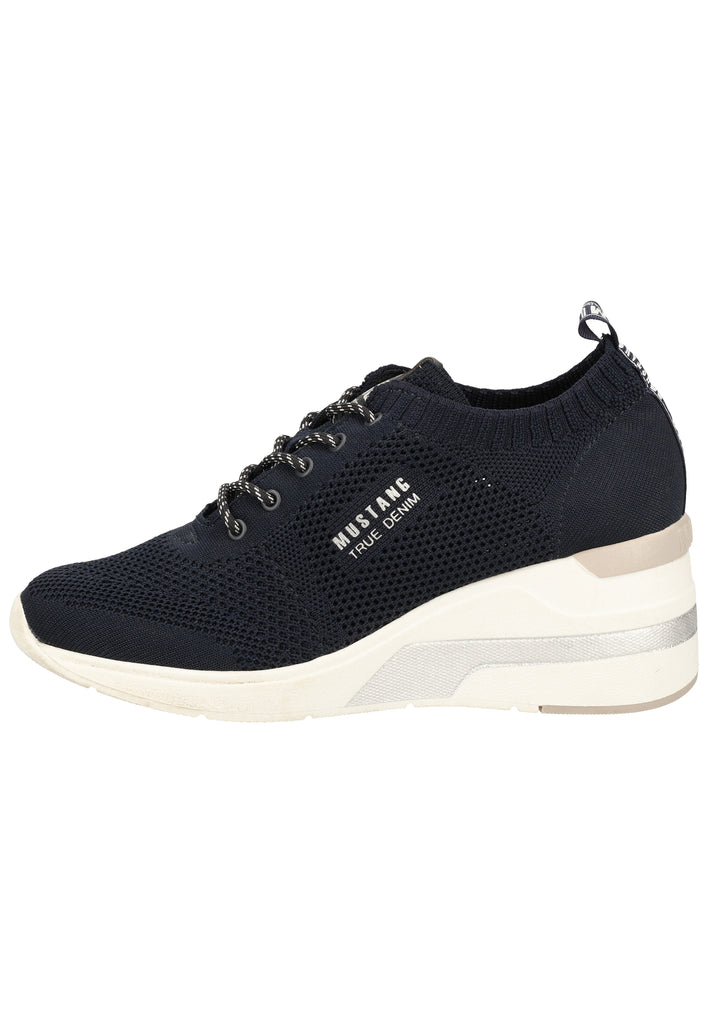 Mustang Halbschuhe Lederimitat/Textil Navy - surf4shoes