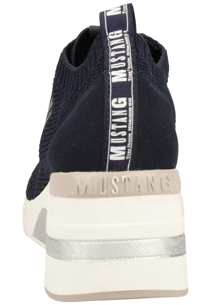 Mustang Halbschuhe Lederimitat/Textil Navy - surf4shoes