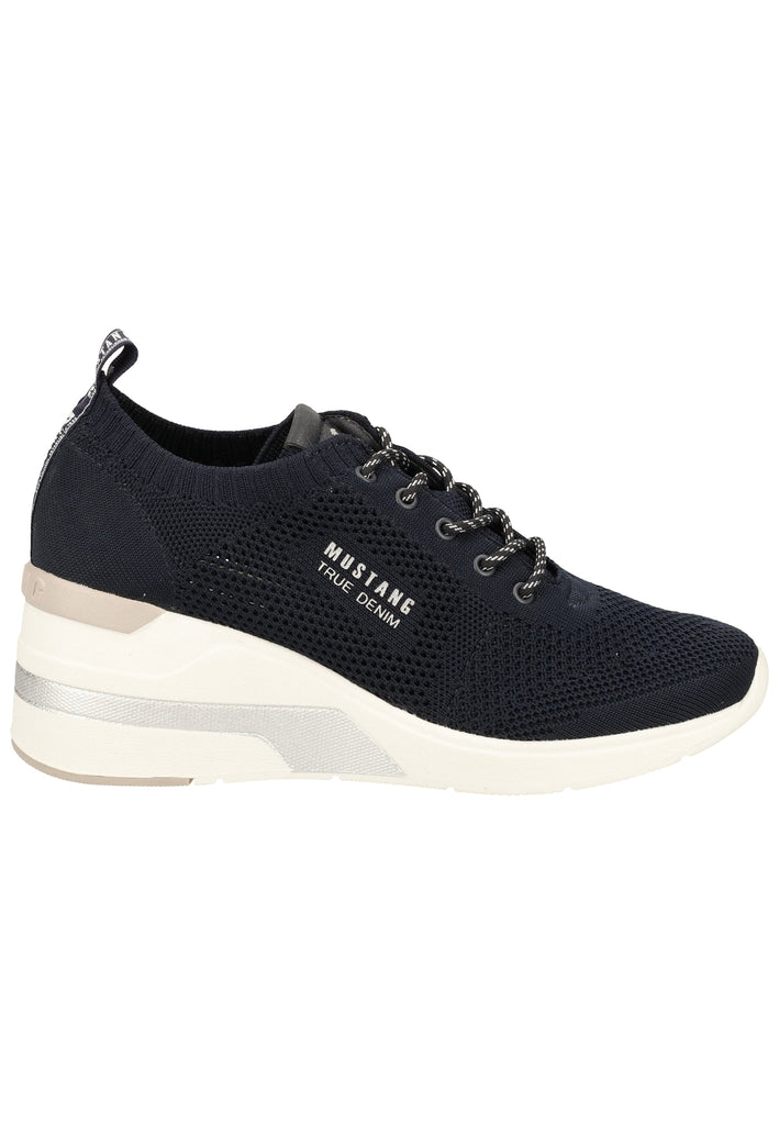 Mustang Halbschuhe Lederimitat/Textil Navy - surf4shoes