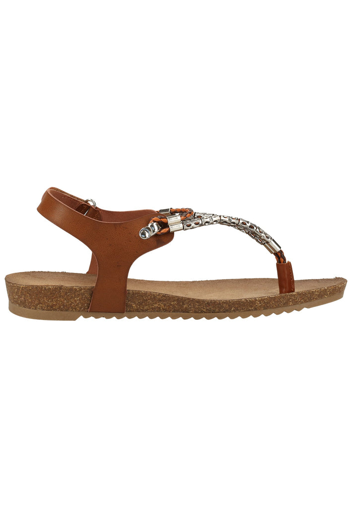 Mustang Sandalen Lederimitat Braun - surf4shoes