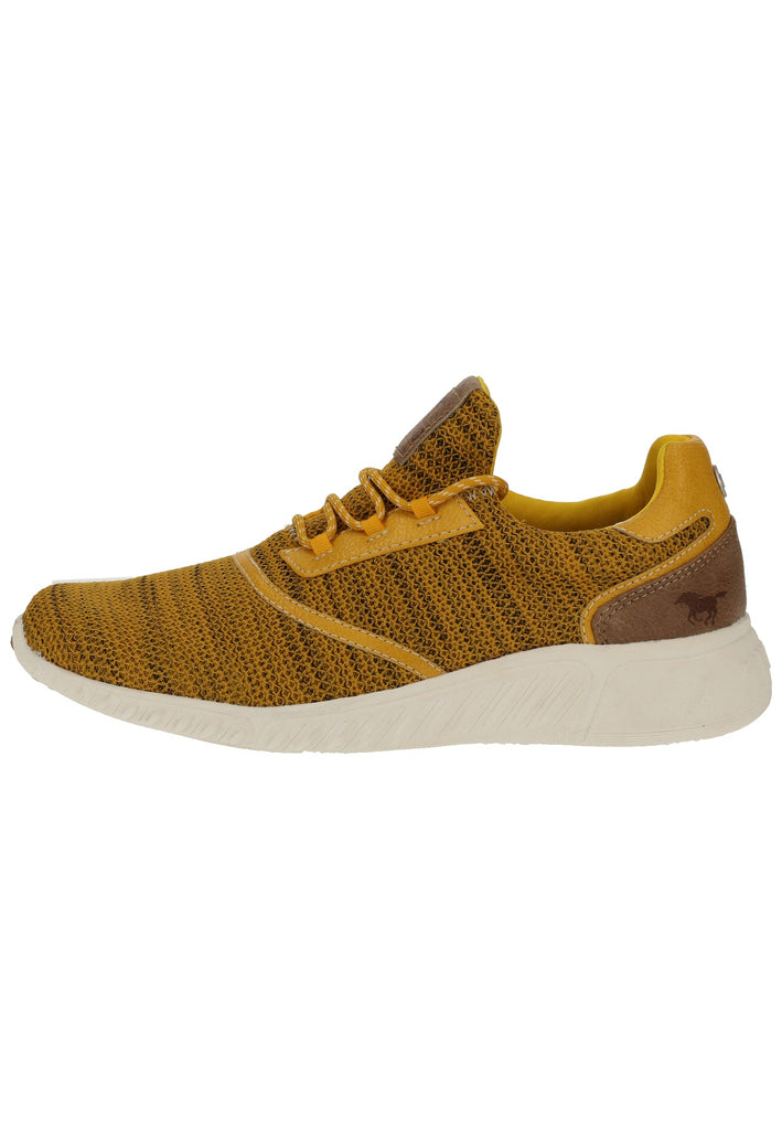 Mustang Sneaker Lederimitat/Textil Gelb - surf4shoes
