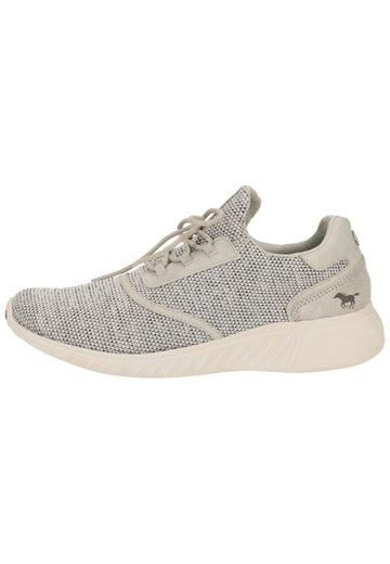 Mustang Sneaker Lederimitat/Textil Hellgrau - surf4shoes