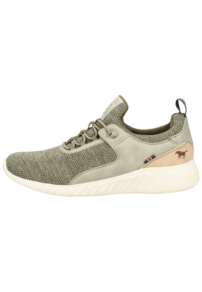 Mustang Halbschuhe Lederimitat/Textil Dunkelgrün - surf4shoes