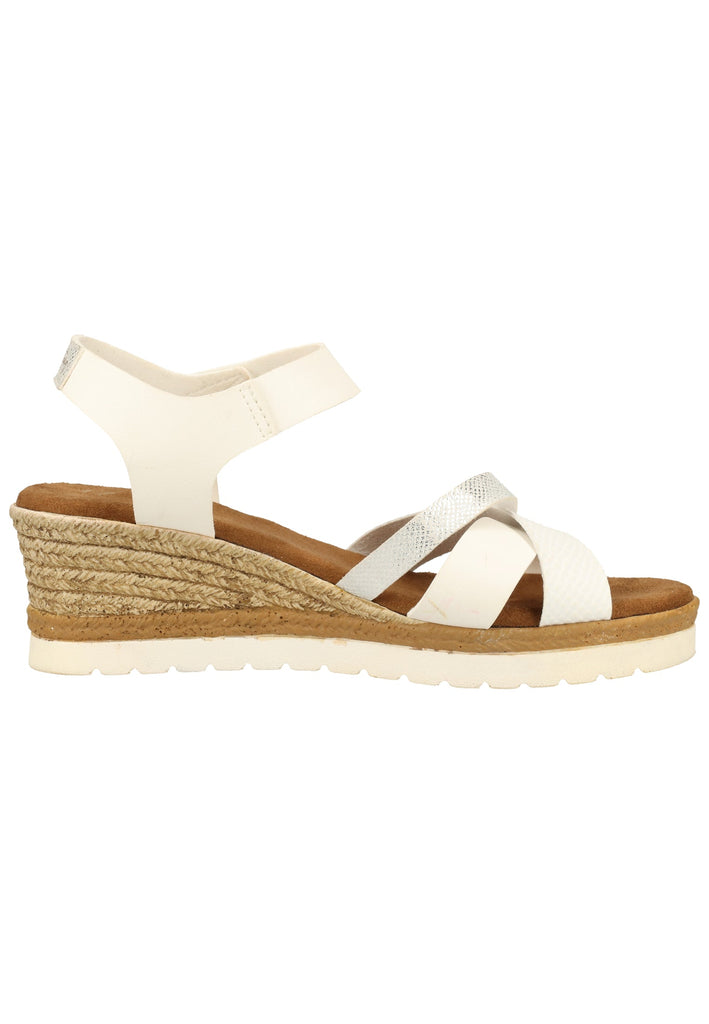 Mustang Sandalen Lederimitat Weiß - surf4shoes