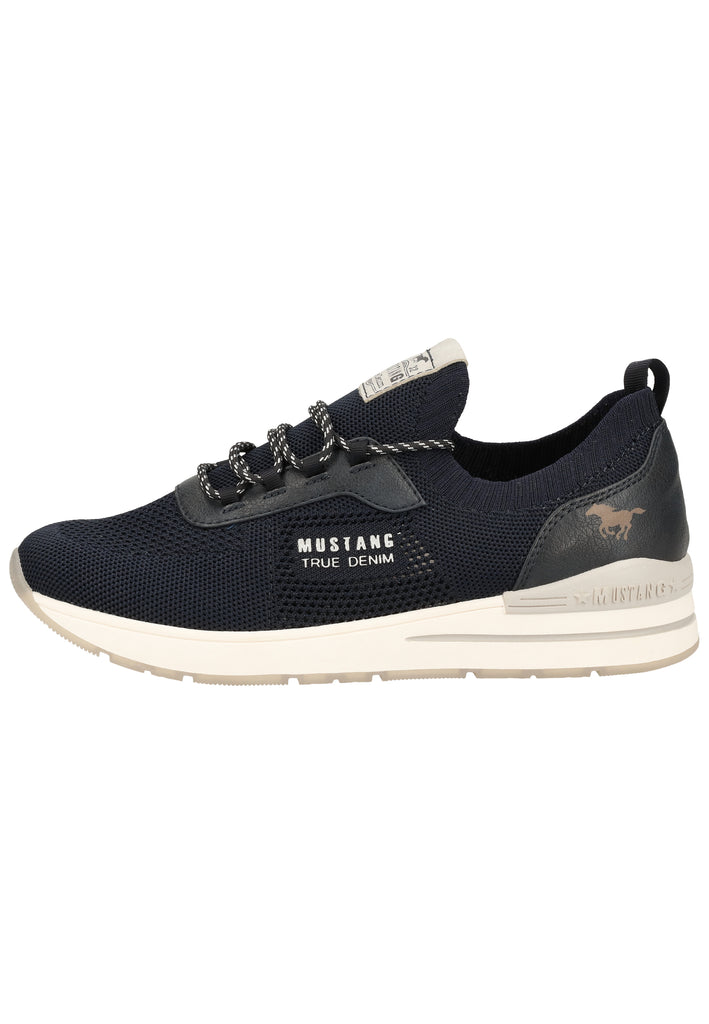 Mustang Halbschuhe Lederimitat/Textil Navy - surf4shoes