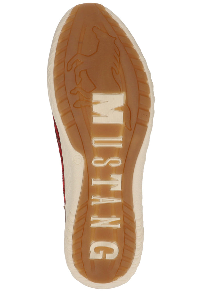 Mustang Sneaker Lederimitat/Textil Rot - surf4shoes