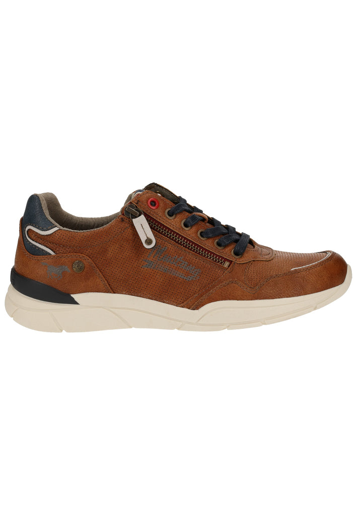Mustang Sneaker Lederimitat Cognac - surf4shoes